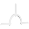 Ekena Millwork Ericson Architectural Grade PVC Gable Bracket, 96"W x 48"H x 2"D x 4"F, 12/12 Pitch GBP096X48X0204ERI00 - alternate 1